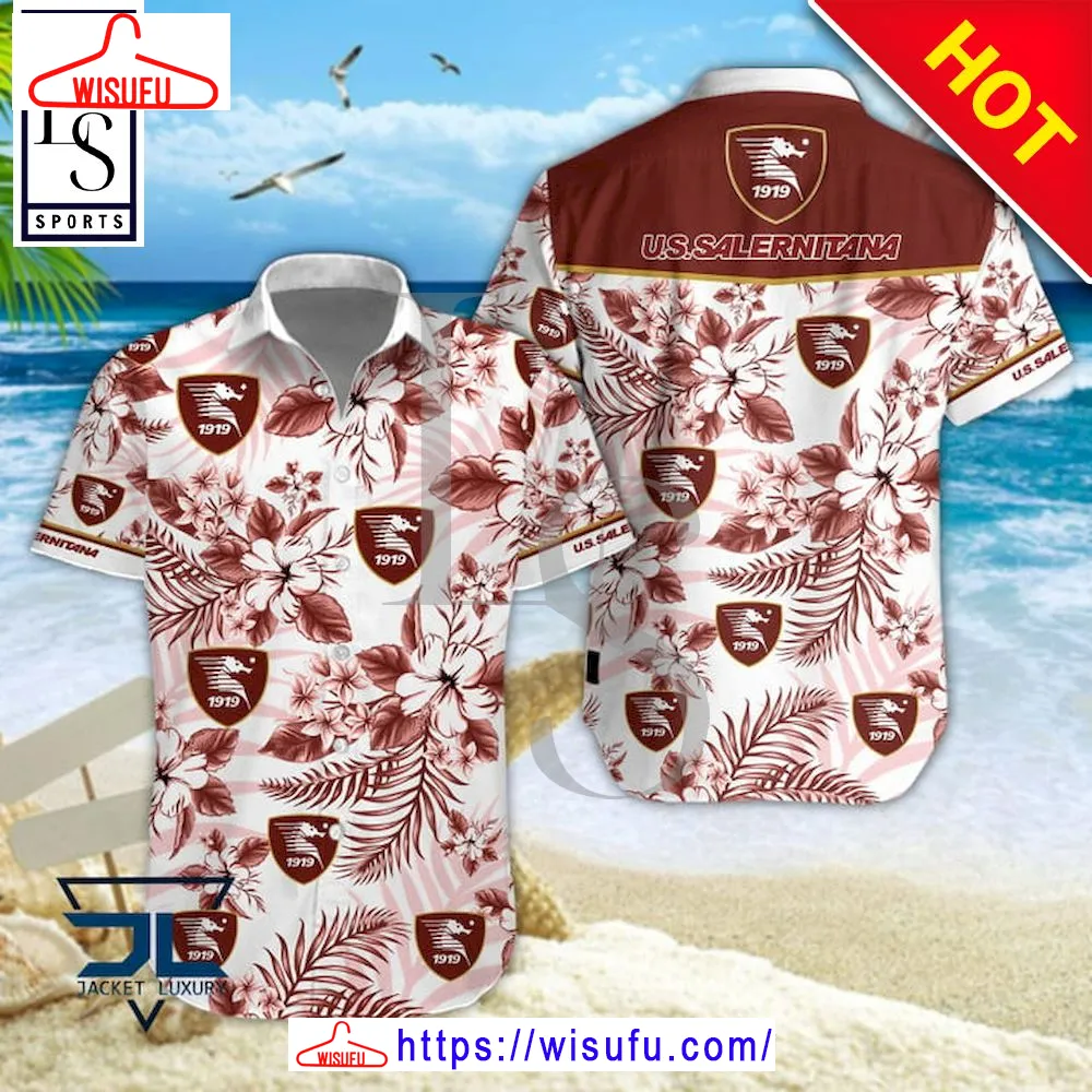 Us Salernitana 1919 Floral Hawaiian Shirt, New Fashion Gifts