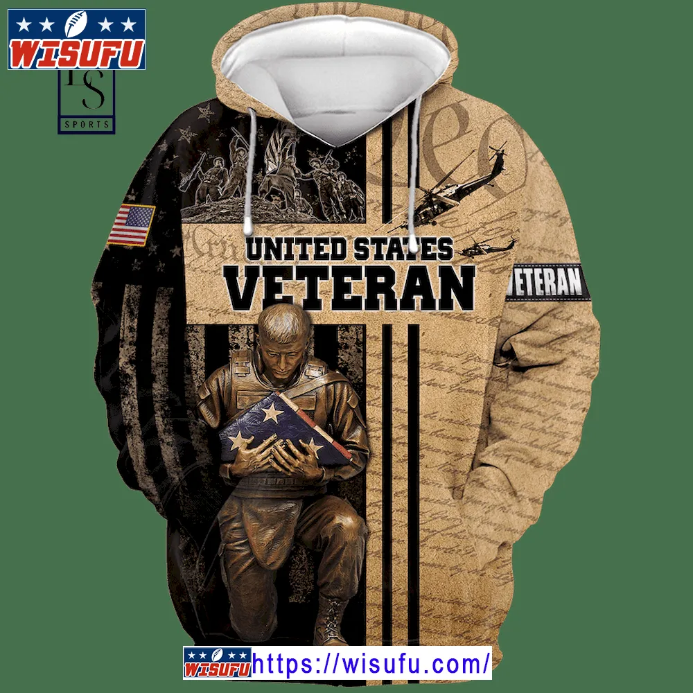 Us Veteran Honor The Fallen Unise-x Beige Hoodie 3d