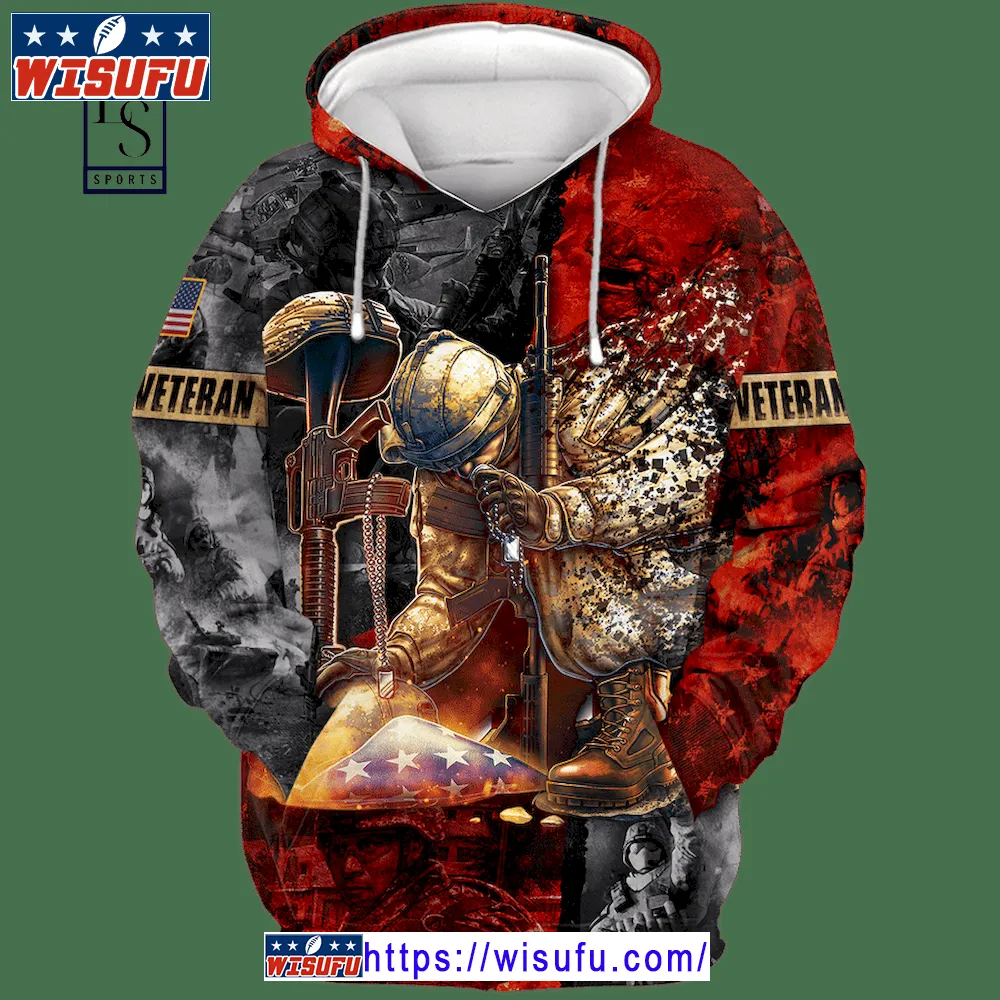 Us Veteran Honor The Fallen Unise-x Hoodie 3d