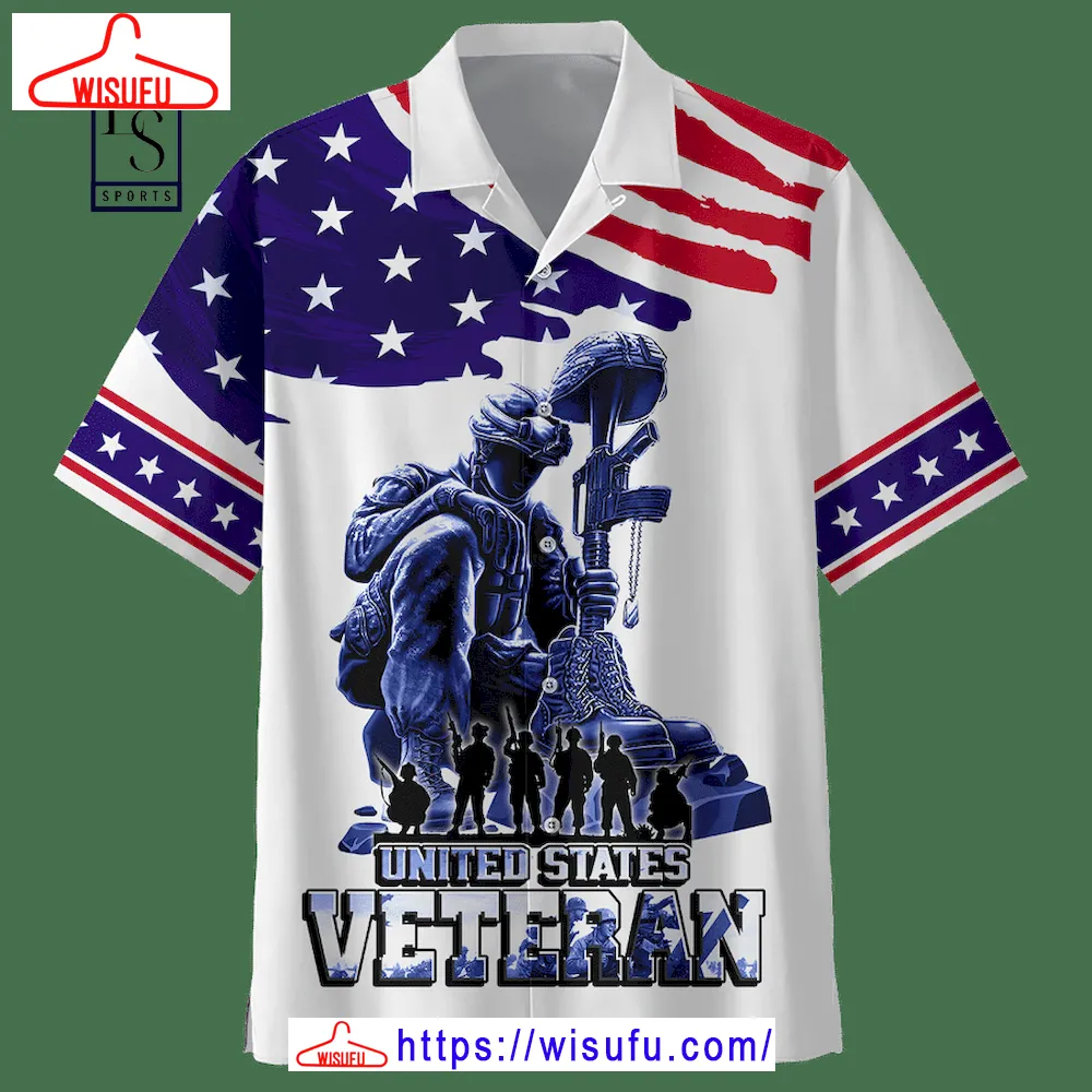 Us Veteran Honor The Fallen Unise-x White Hawaiian Shirt, New Fashion Gifts