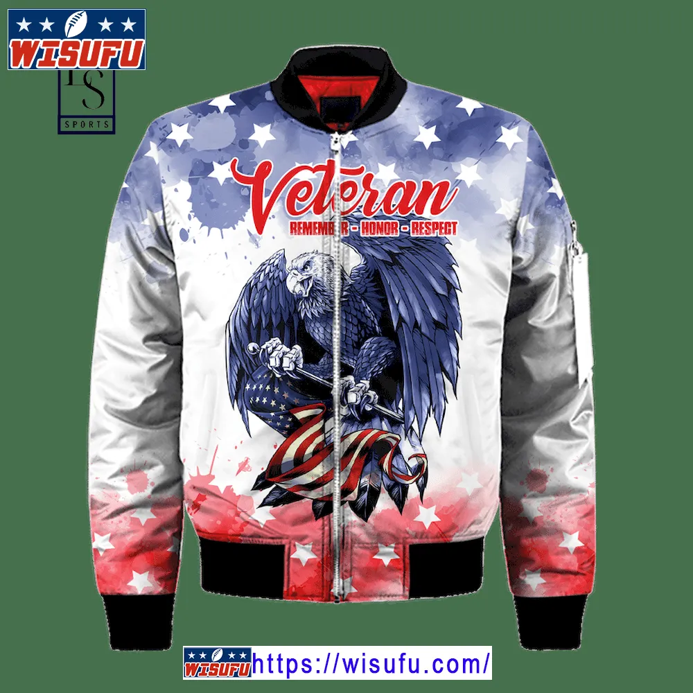 Us Veteran Memorial Day Is For Them Bomber Jacket