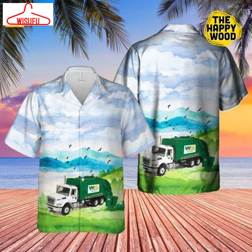 Us Waste Management Garbage Roll Off Hawaiian Shirt, New Fashion Gifts