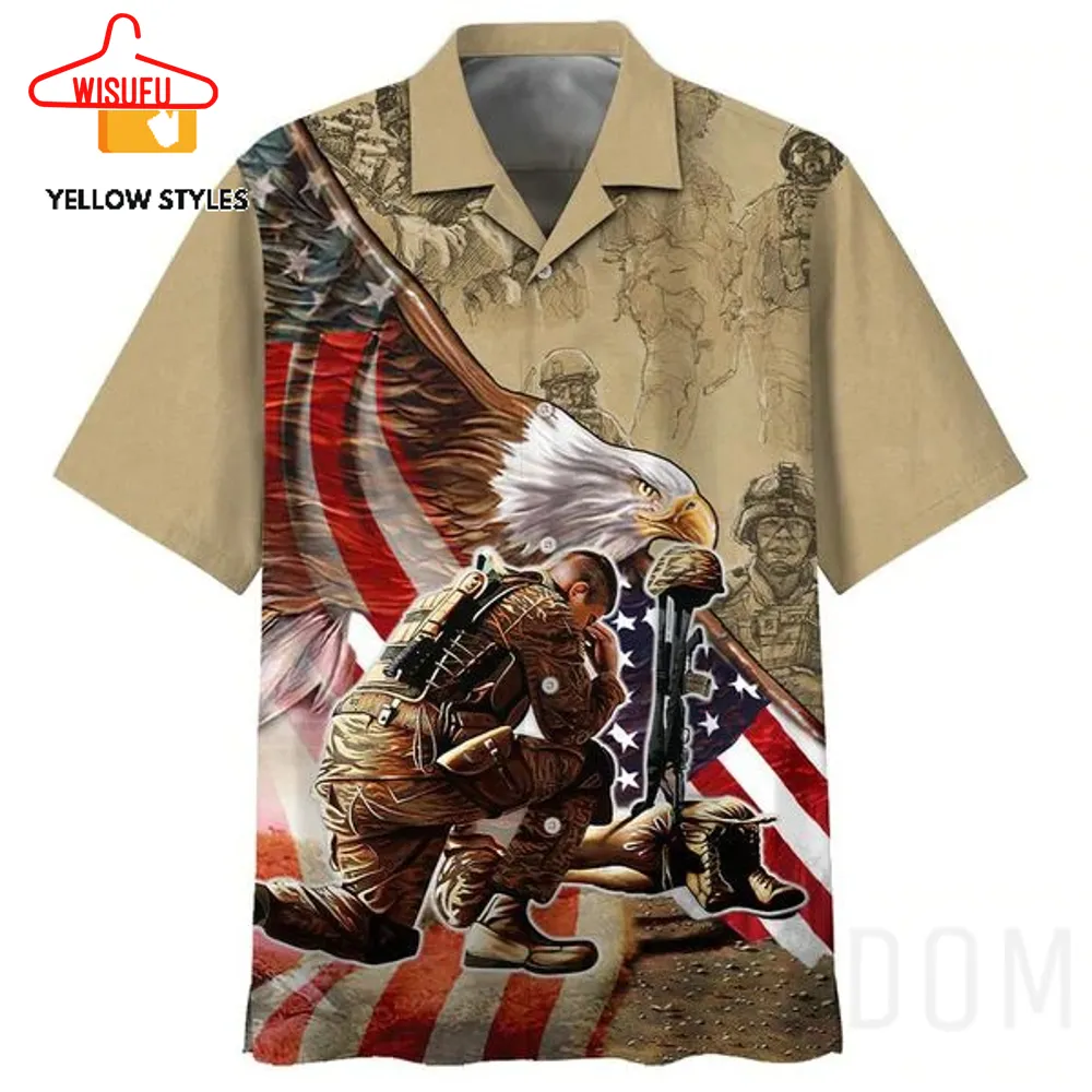 Usa Eagle Military Veteran Hawaii Shirt, New Fashion Gifts