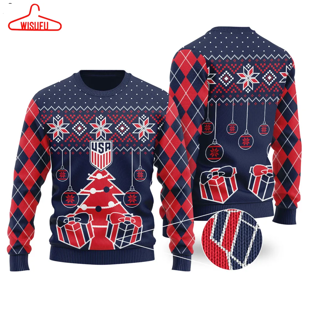 Usa Soccer Ugly Christmas Sweater