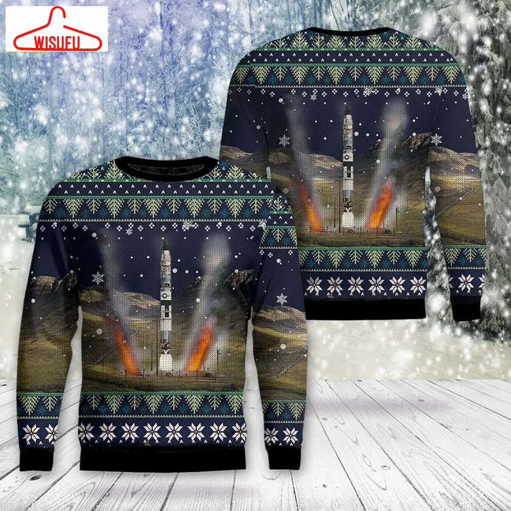 Usaf Lgm-25c Titan Ii Ugly Christmas Sweater