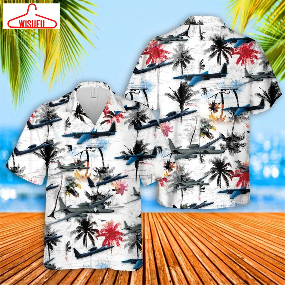 Usaf Lockheed Tr-1 Hawaiian Shirt - For Men & Women - Adult - Hw7815, New Hawaiian Holiday Outfits, New Fashion Gifts Vtbl70231