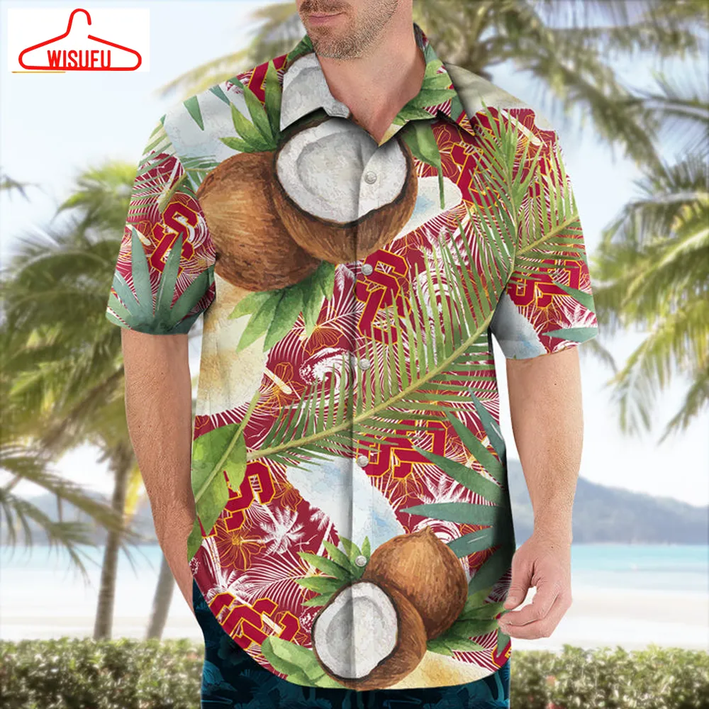 Usc Trojans Coconut Tropical Hawaiian Shirt, New Fashion Gifts