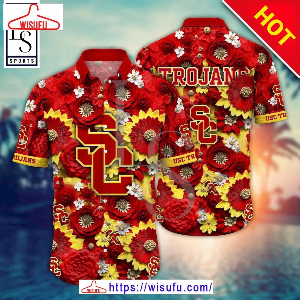 Usc Trojans Nc-aa Trending Summer Hawaiian Shirt, New Fashion Gifts