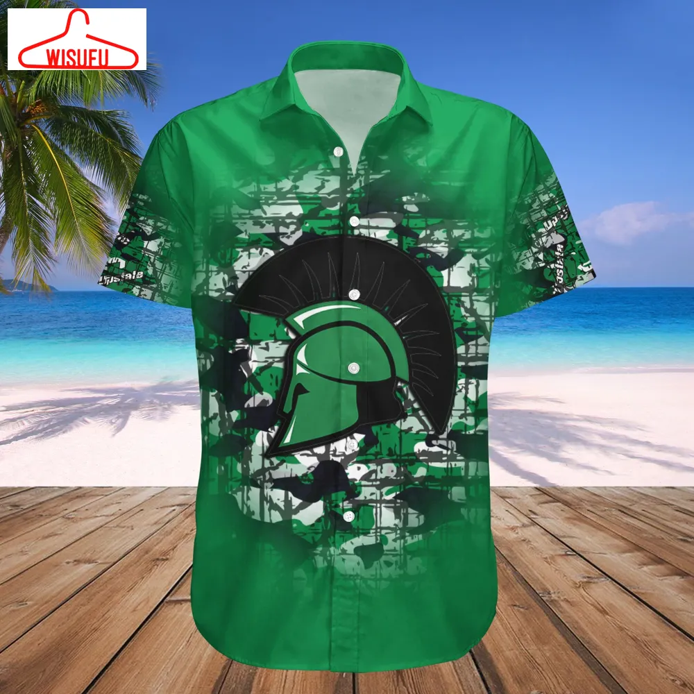 Usc Upstate Spartans Camouflage Vintage Hawaiian Shirt, New Fashion Gifts