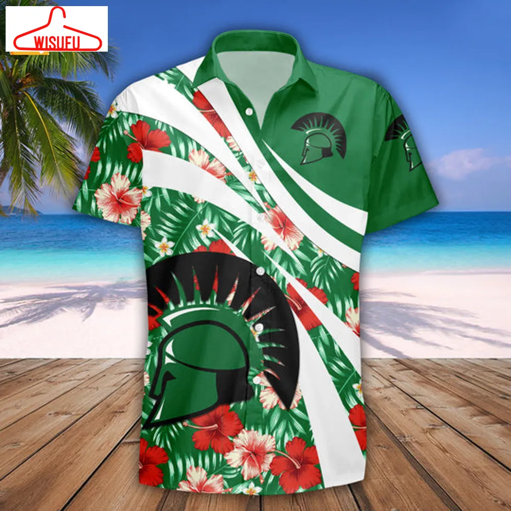 Usc Upstate Spartans Hibiscus Sport Hawaiian Shirt, New Fashion Gifts