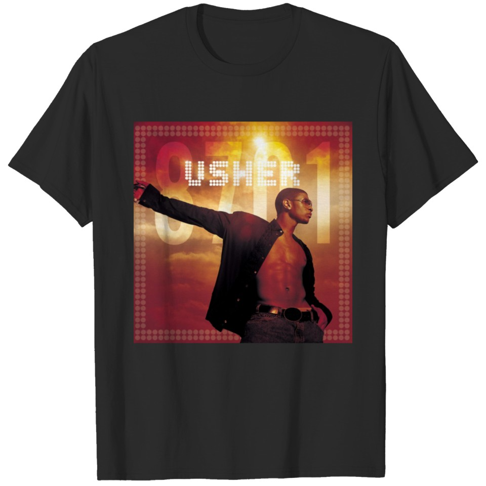 Usher Unisex Black T-Shirts