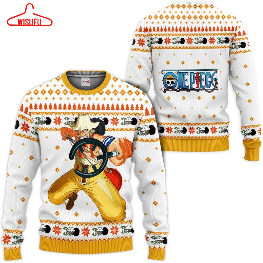 Usopp Custom Ugly Christmas Sweater Va1808, Anime Ugly Christmas Sweater Gift For Family