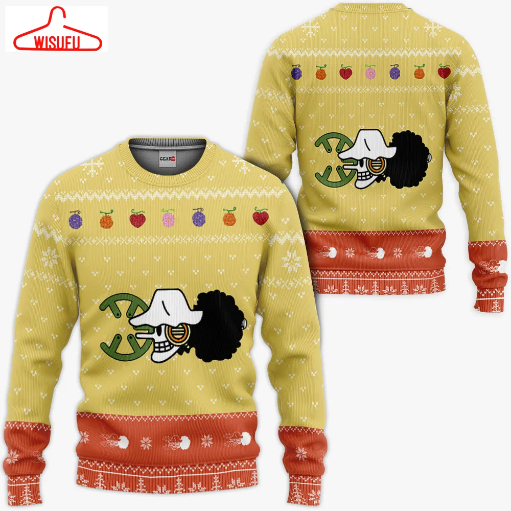 Usopp Symbol Ugly Sweater Christmas, Anime Ugly Christmas Sweater Gift For Family