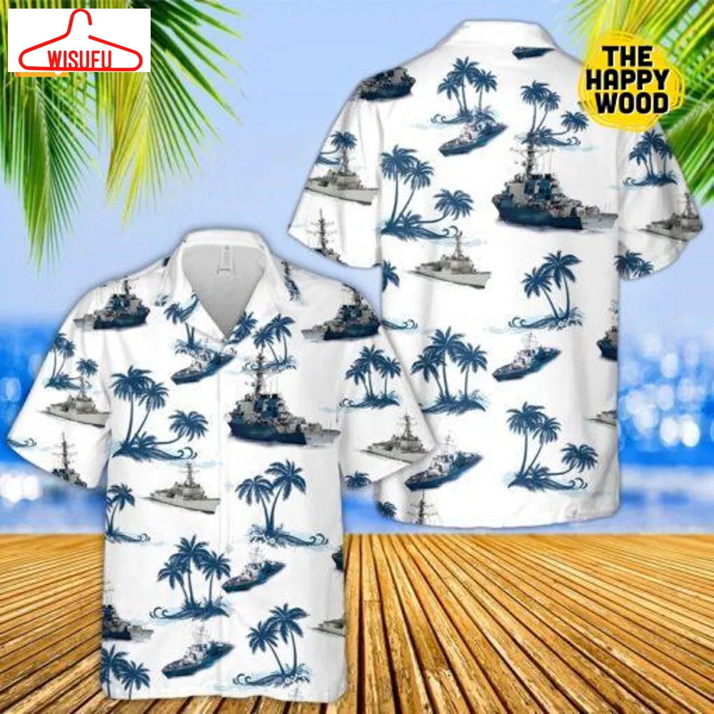 Uss Arleigh Burke Destroyer Ship Hawaiian Shirt, New Fashion Gifts