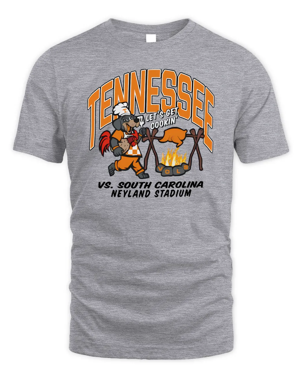 Ut Vol Shop Tennessee Vs South Carolina Gameday  T Shirt-Sport Grey