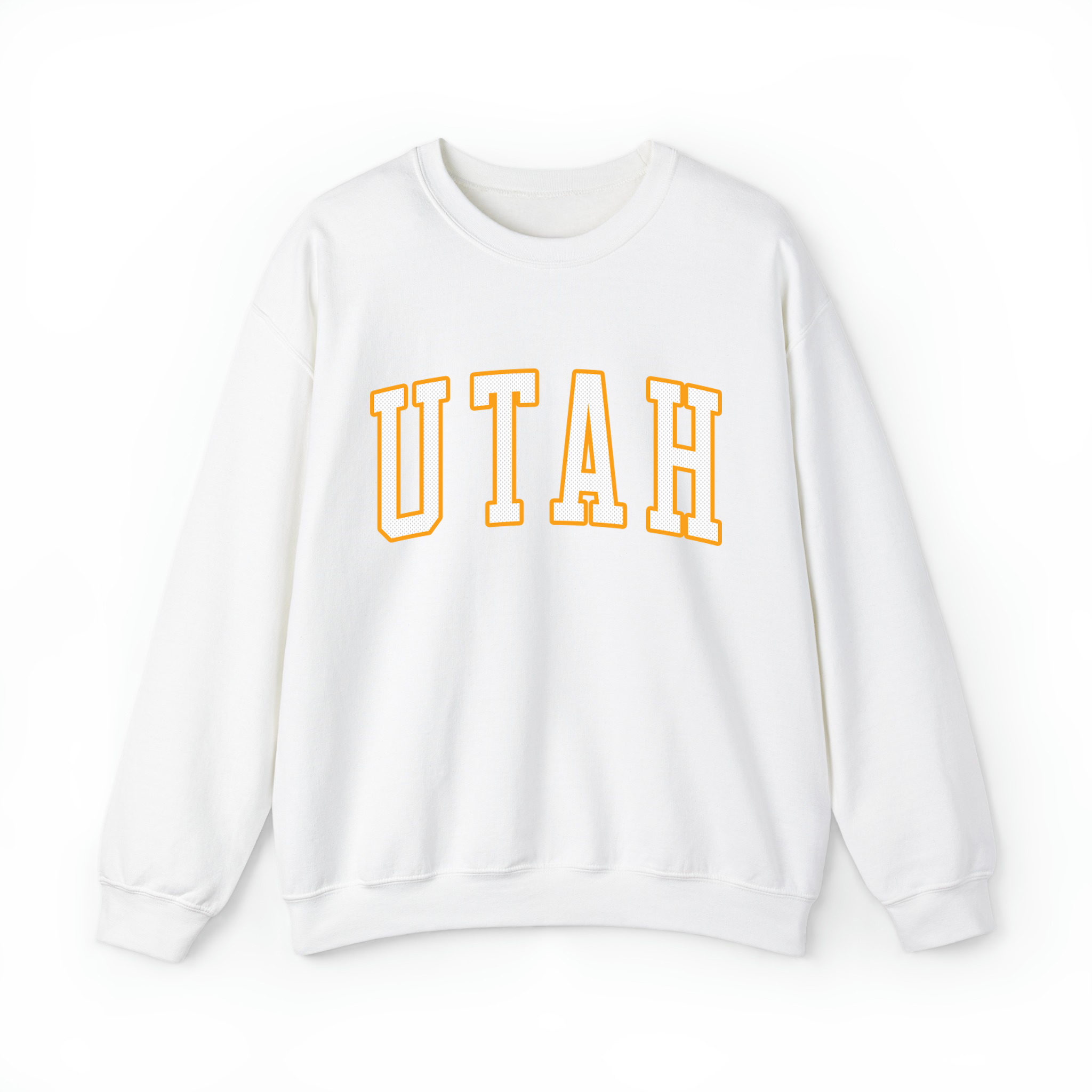 Utah Basketball Jersey Style v2 Unisex Sweatshirt- White