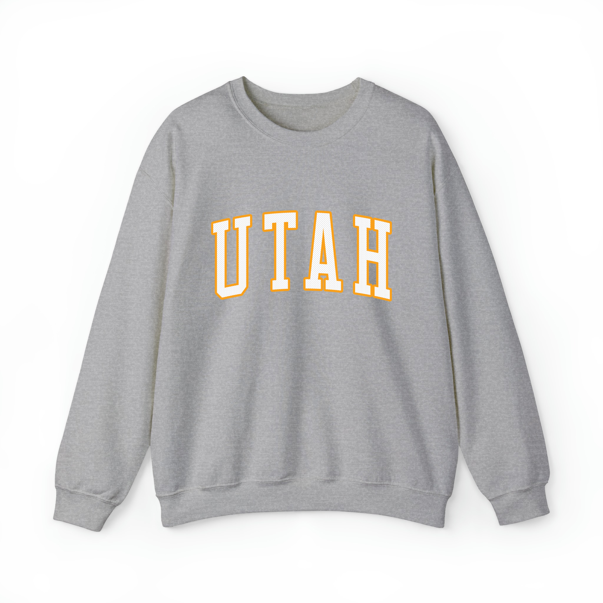 Utah Basketball Jersey Style v2 Unisex Sweatshirt-Sport Grey