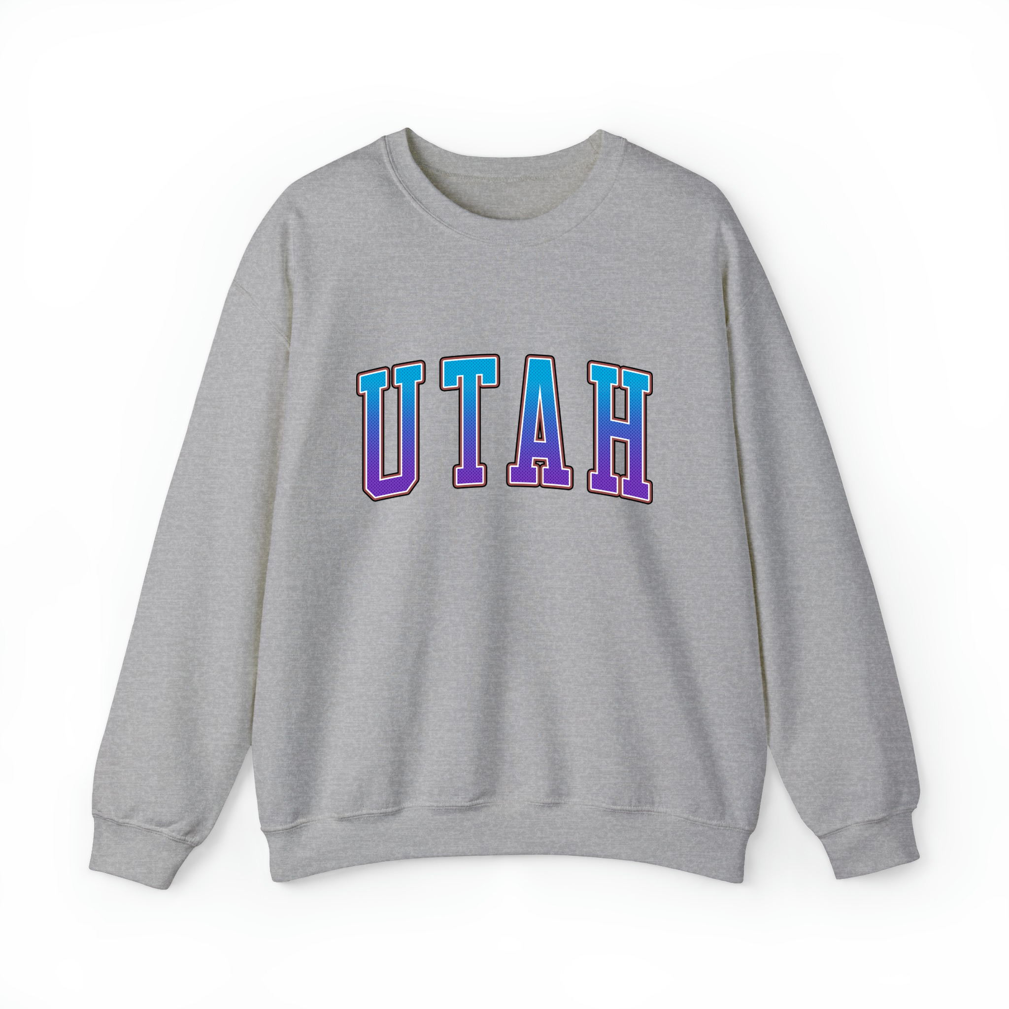 Utah Basketball Jersey Style v3 Unisex Sweatshirt-Sport Grey