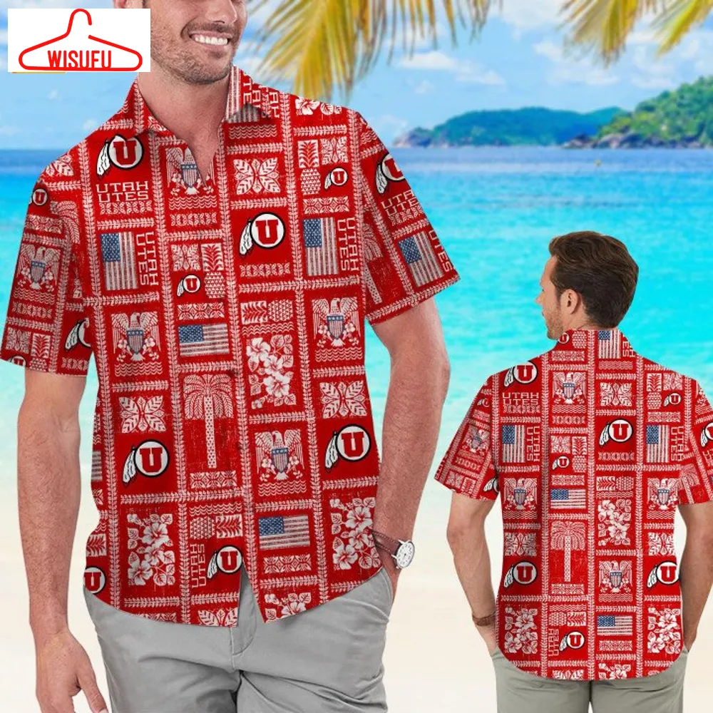 Utah Utes Summer Commemorative Hawaiian Shirt, New Fashion Gifts