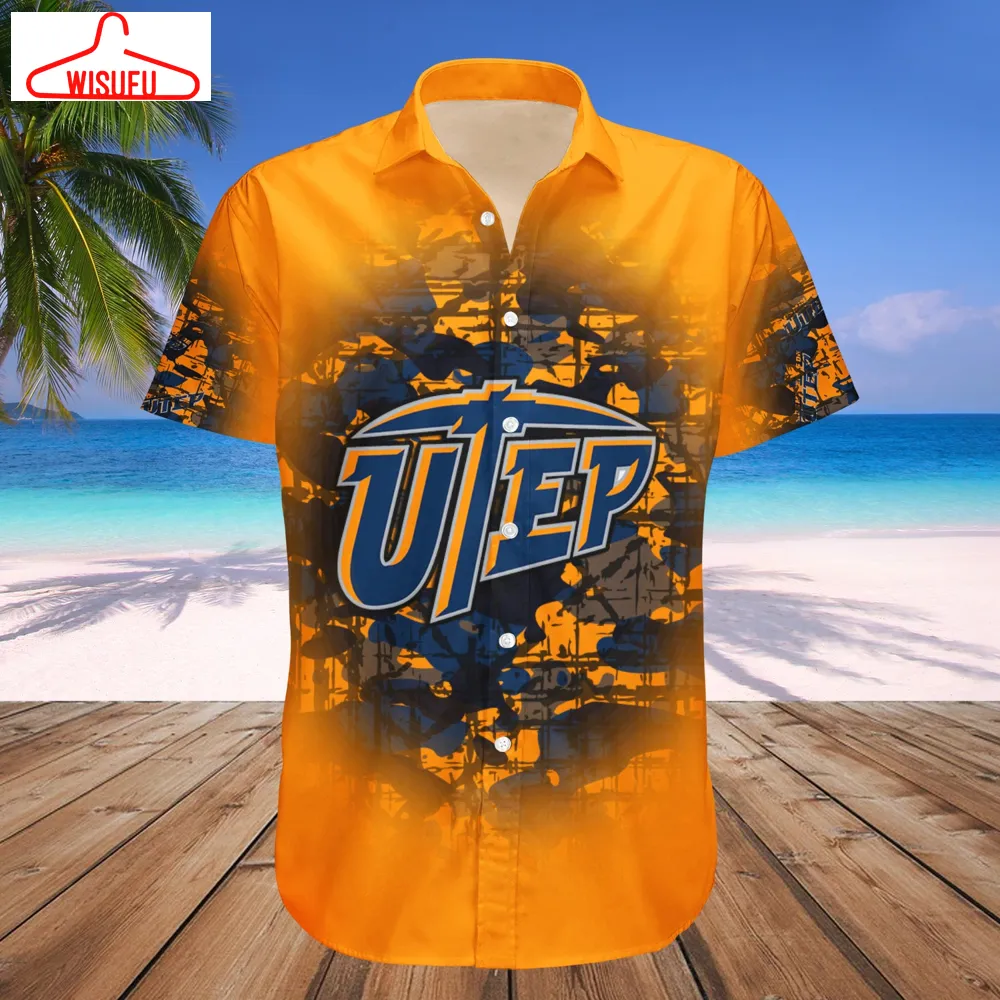 Utep Miners Camouflage Vintage Hawaiian Shirt, New Fashion Gifts