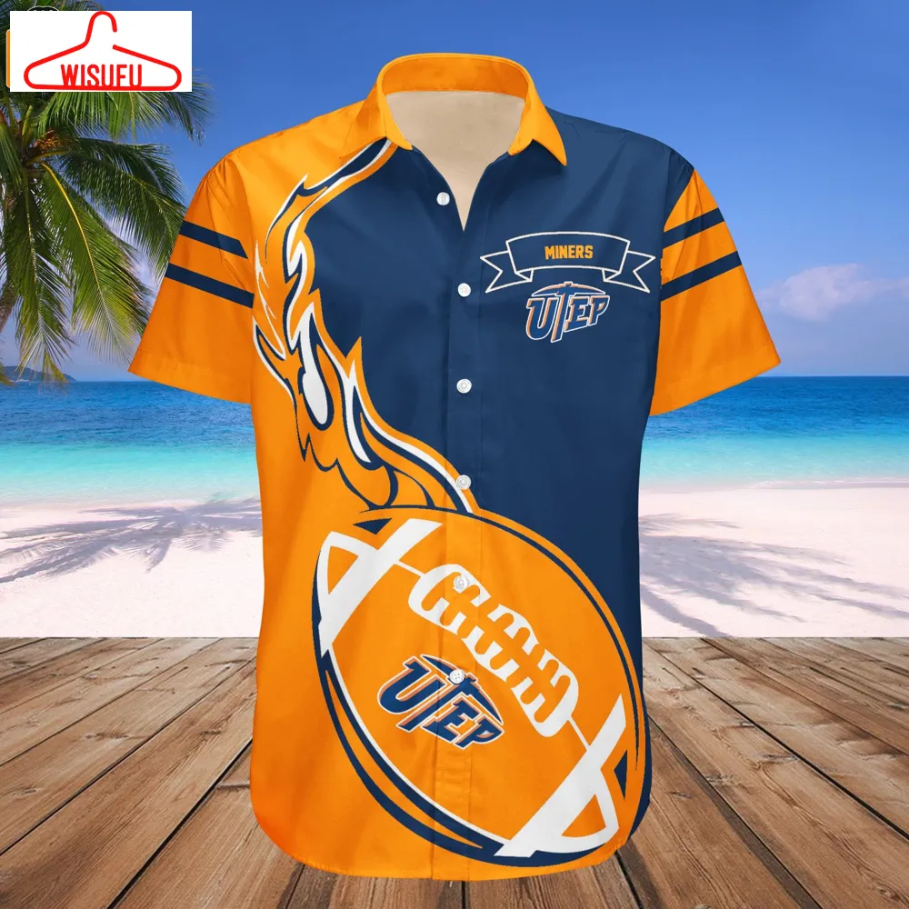 Utep Miners Flame Ball Hawaiian Shirt, New Fashion Gifts