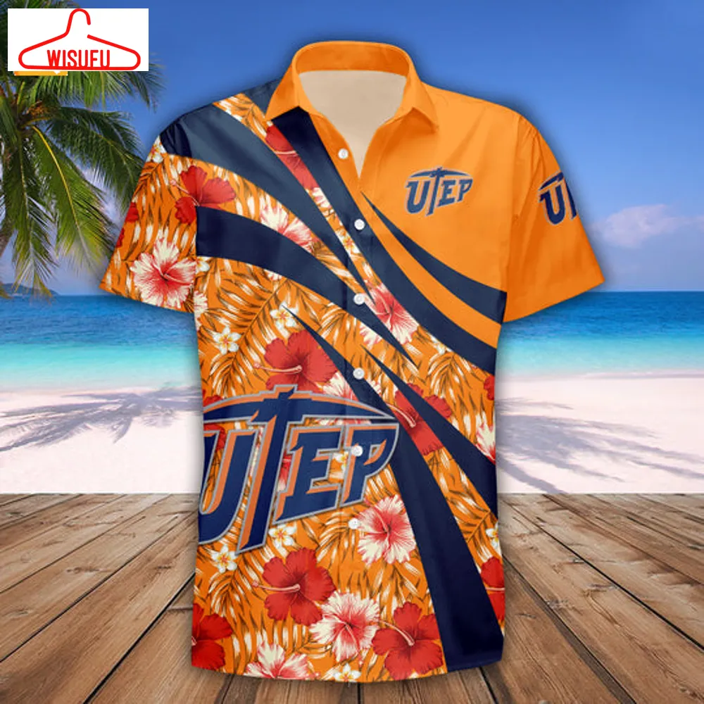 Utep Miners Hibiscus Sport Hawaiian Shirt, New Fashion Gifts