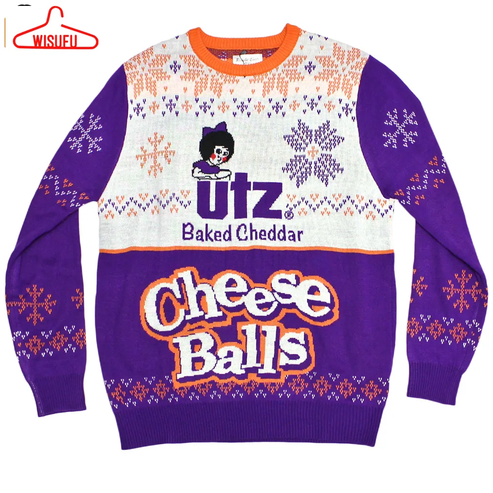 Utz Baked Cheddar Cheese Balls Ugly Christmas Sweater