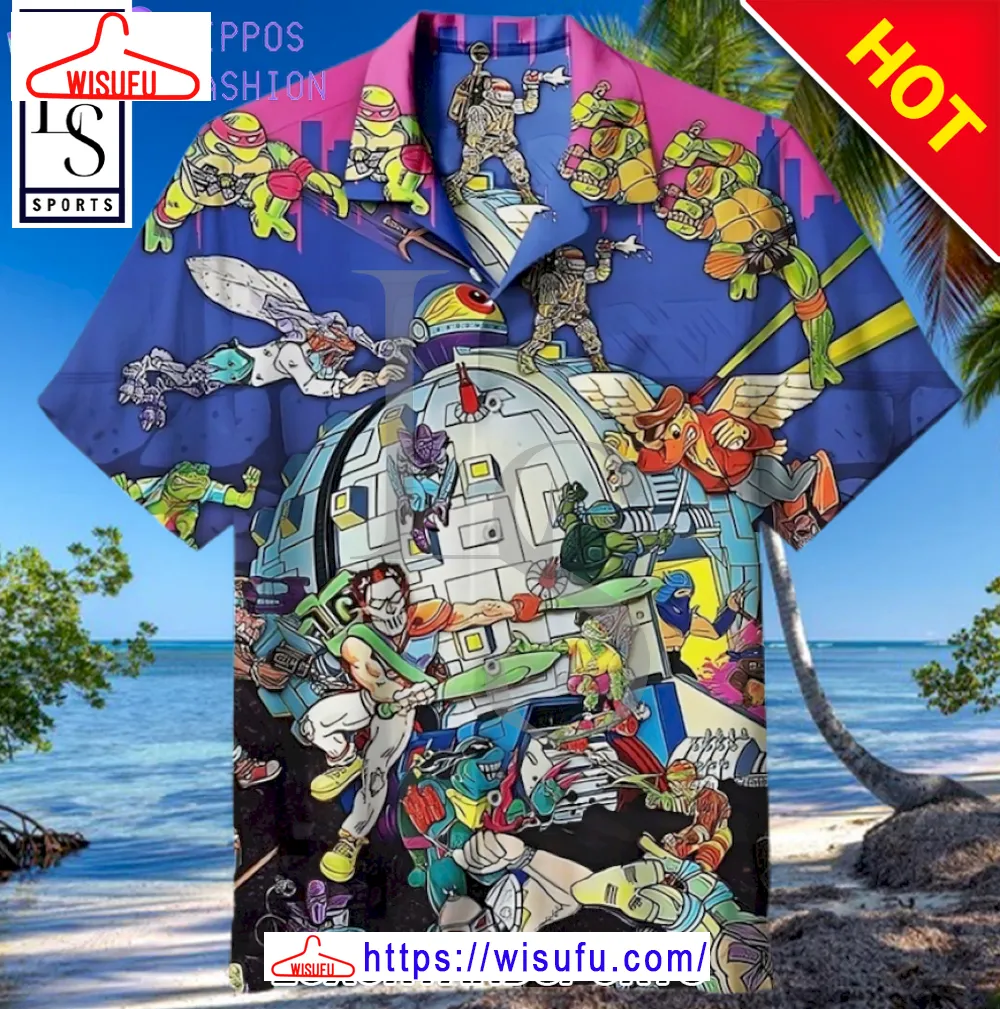 V-intage Ninja Turtles 3d Hawaiian Shirt, New Fashion Gifts