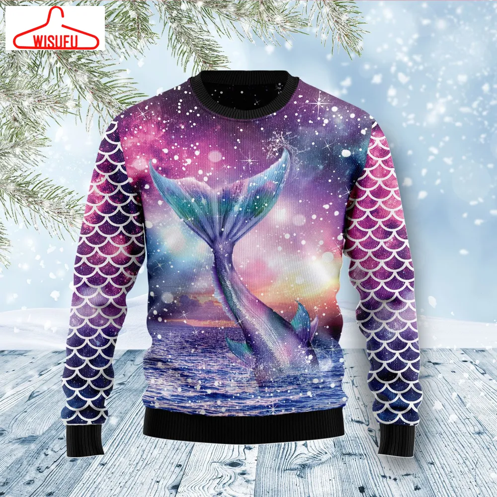 V-intagethoroughbreds47267 - Sloth Xmas Ugly Christmas Sweater, All Over Print New Winter Fashion 3d Sweater, Best Gift Ideas