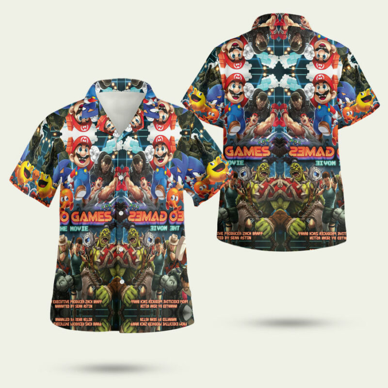 VIDEO GAMES THE MOVIE HAWAIIAN SHIRT