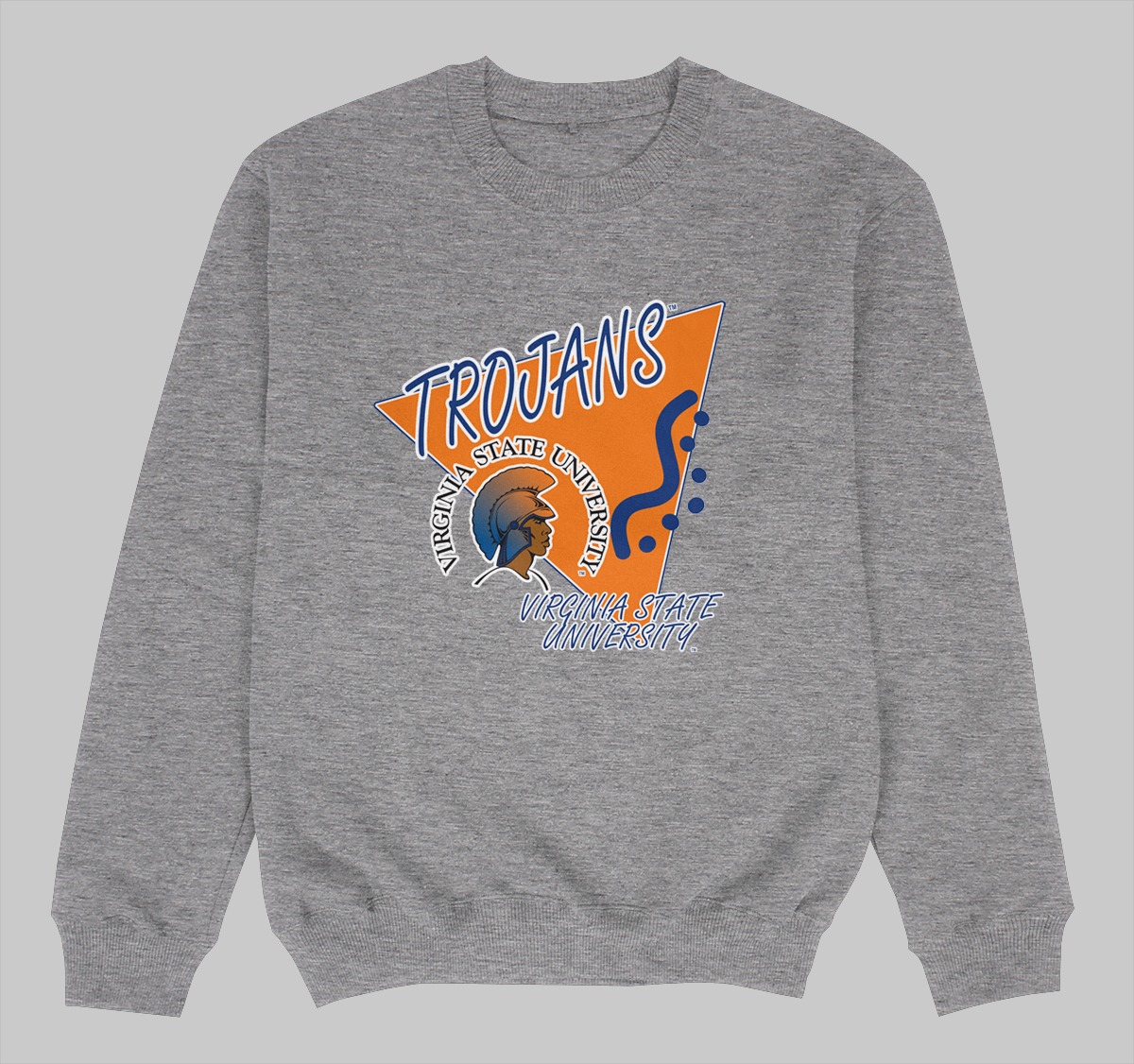 VIRGINIA STATE BEEPER CREWNECK SWEATSHIRT GREY COLOR