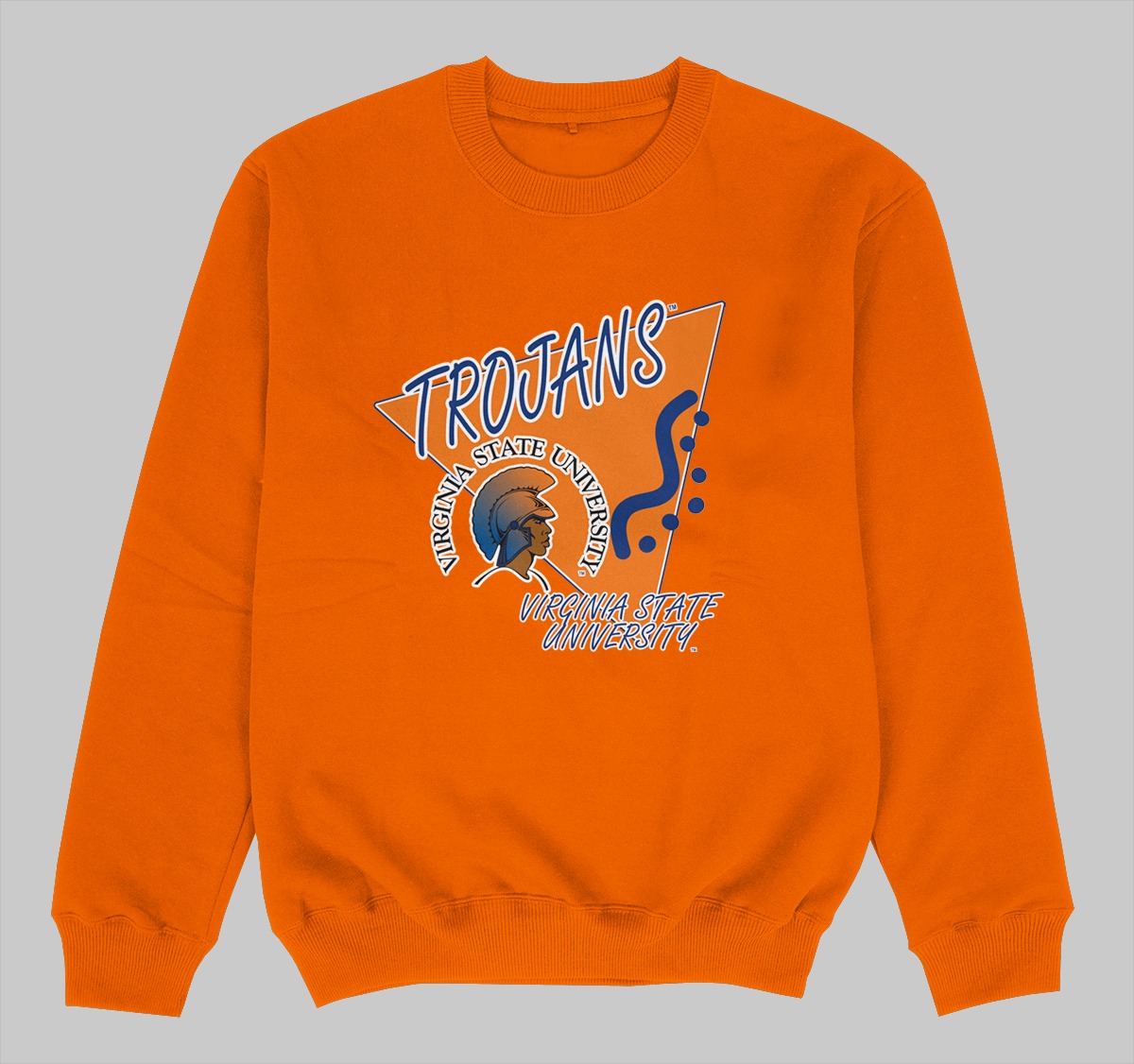 VIRGINIA STATE BEEPER CREWNECK SWEATSHIRT ORANGE COLOR