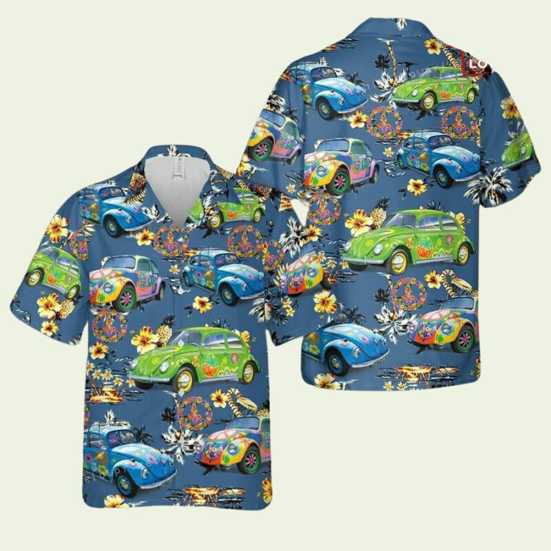 VOLKSWAGEN BEETLE HIPPIE HAWAIIAN HAWAIIAN SHIRT