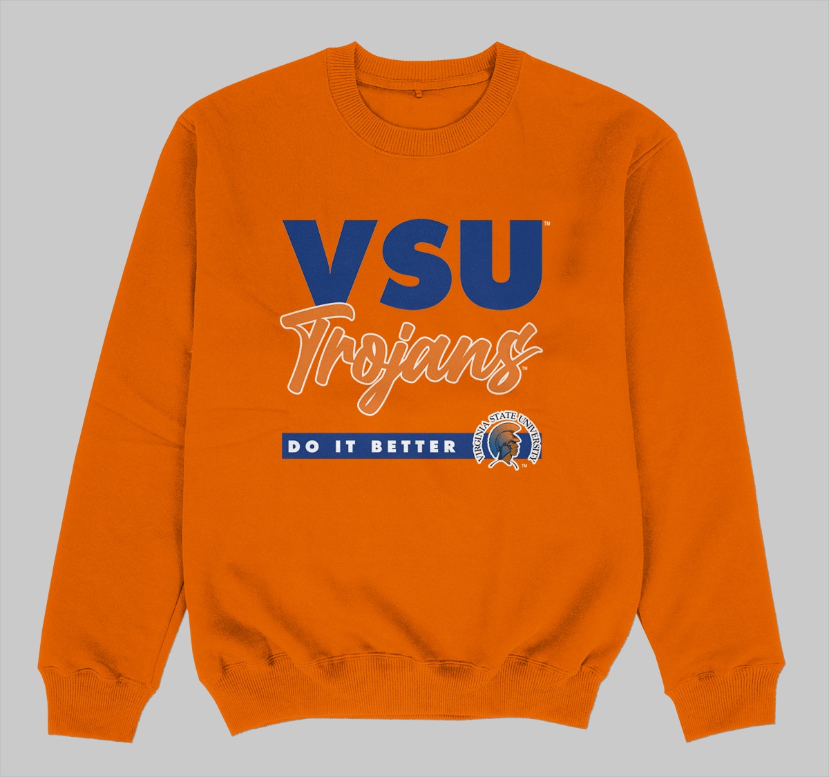 VSU DOES IT BETTER SWEATSHIRTS ORANGE COLOR