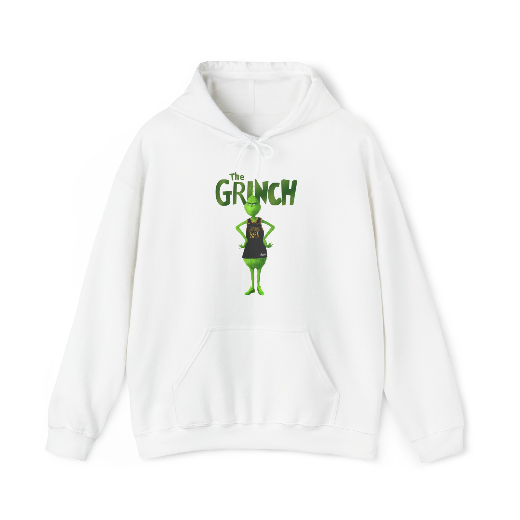 VThe Grinch Kobe Tee Vintage Bootlge Unisex Hoodie (White)