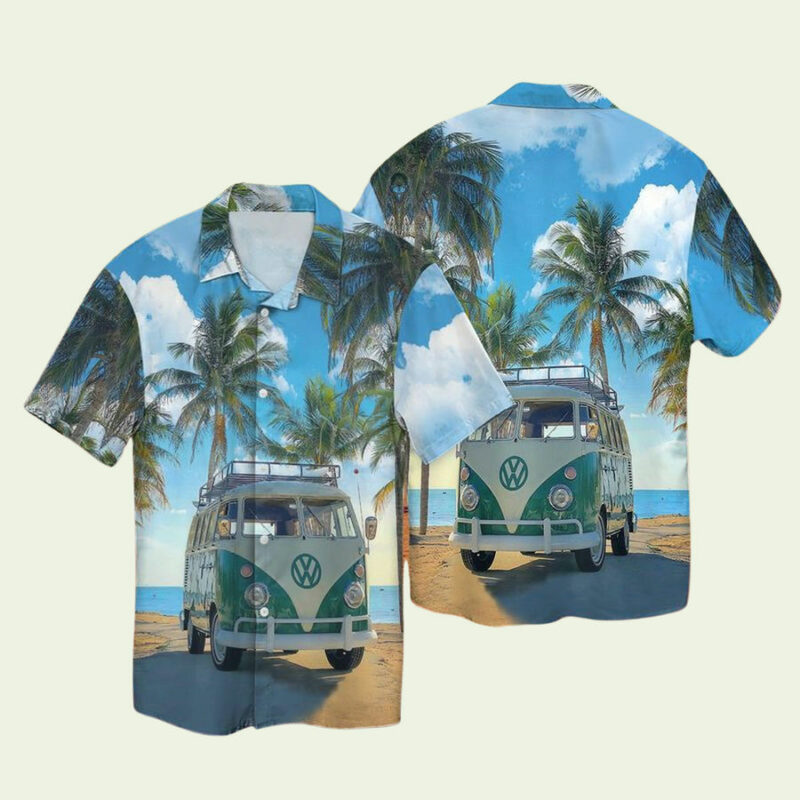 VW VOLKSWAGEN BUS HAWAIIAN SHIRT