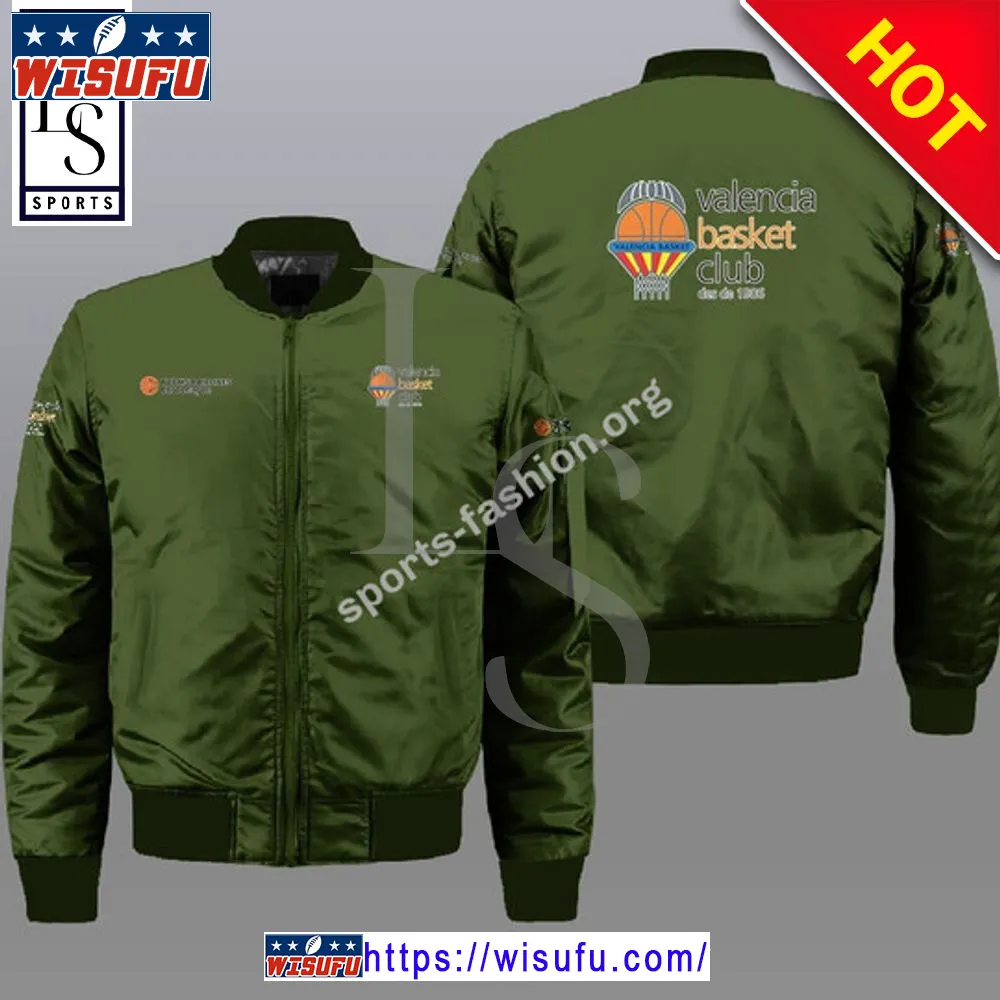 Valencia Basket Green Bomber Jacket