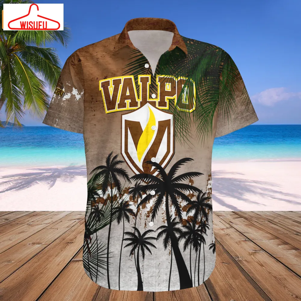 Valparaiso Beacons Coconut Tree Tropical Grunge Hawaiian Shirt, New Fashion Gifts