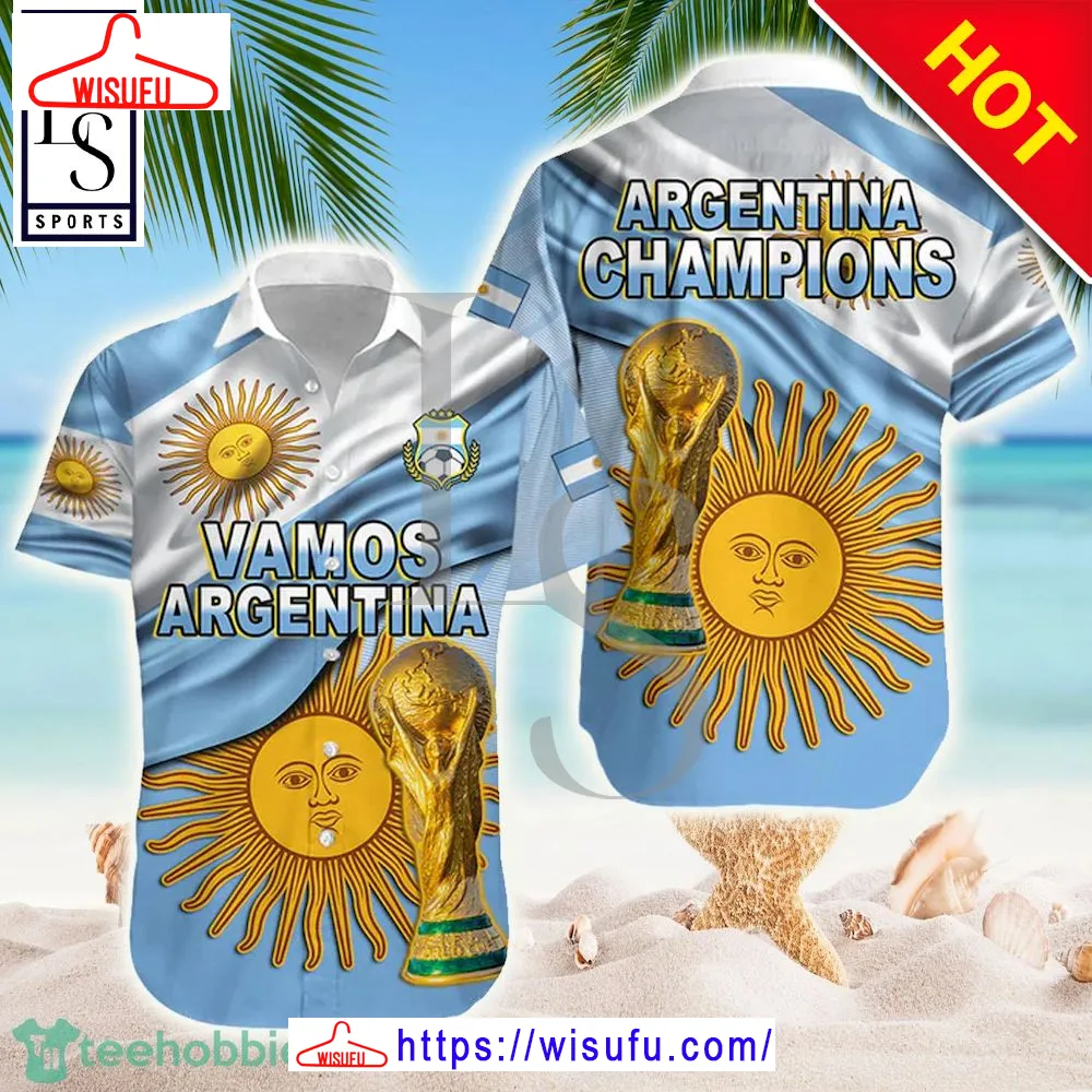 Vamos Argentina Football Hawaiian Shirt, New Fashion Gifts