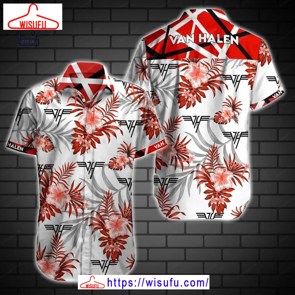 Van Halen Tropical Pattern Hawaiian Shirt, New Fashion Gifts