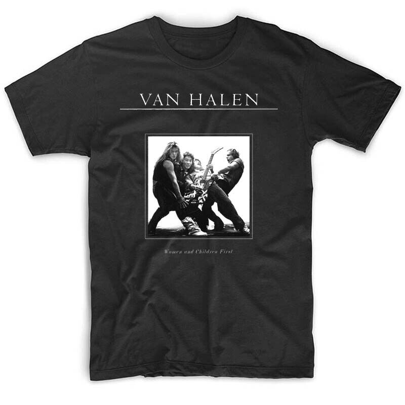 Van Halen Woman and Children First album T shirt BLACK