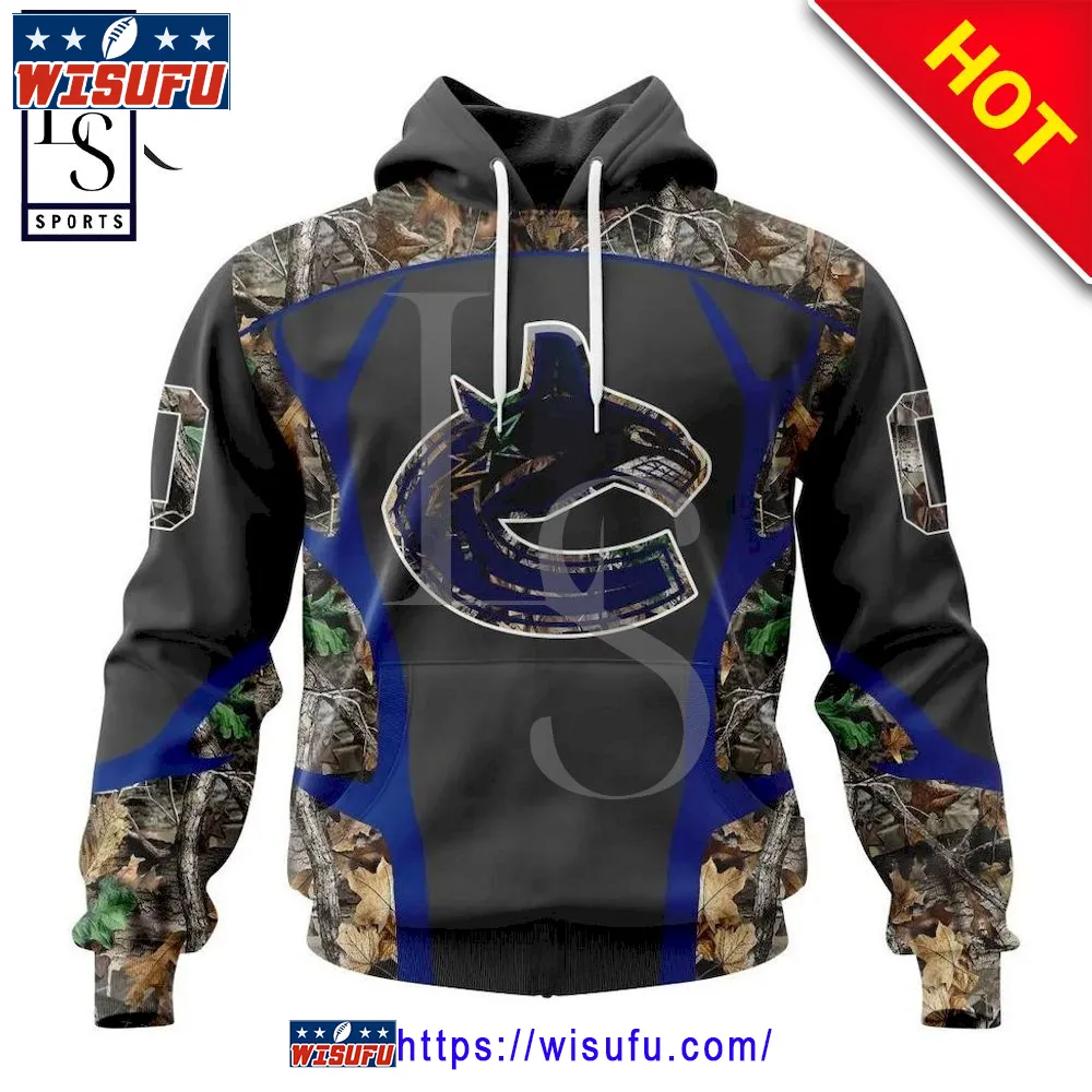 Vancouver Canucks Special Camo Hunting Personalized Hoodie