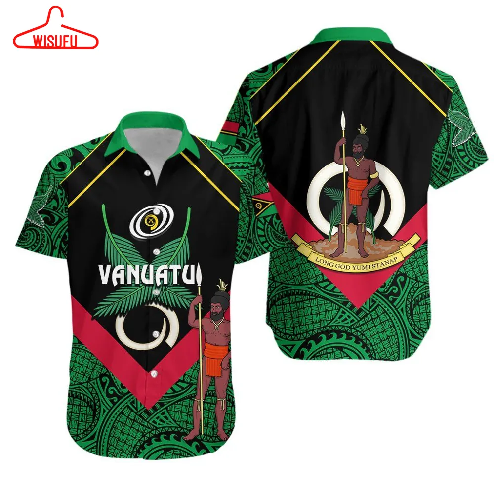 Vanuatu Rugby Hawaiian Shirt Flag Style K13, New Hawaiian Holiday Outfits, New Fashion Gifts Vtbl90116