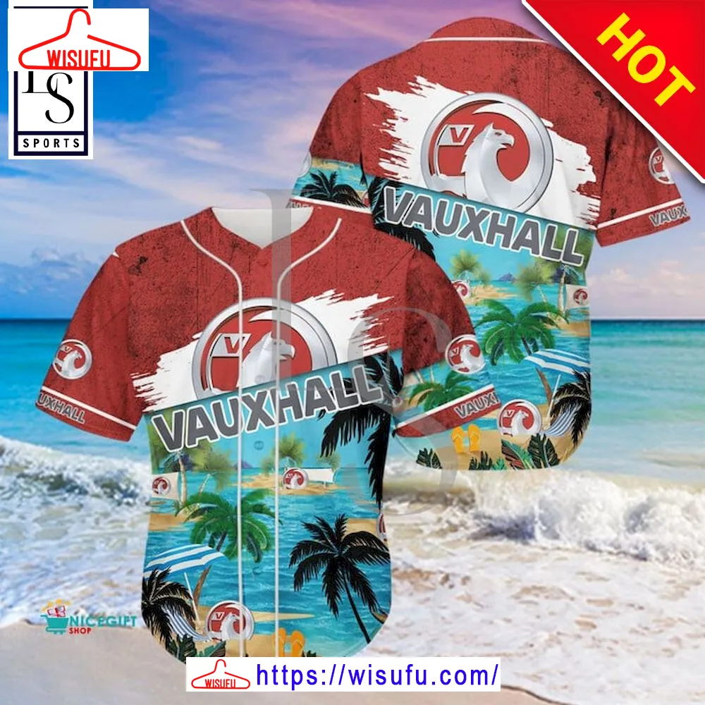 Vauxhall Aloha Island Baseball Jersey, New Fashion Gifts