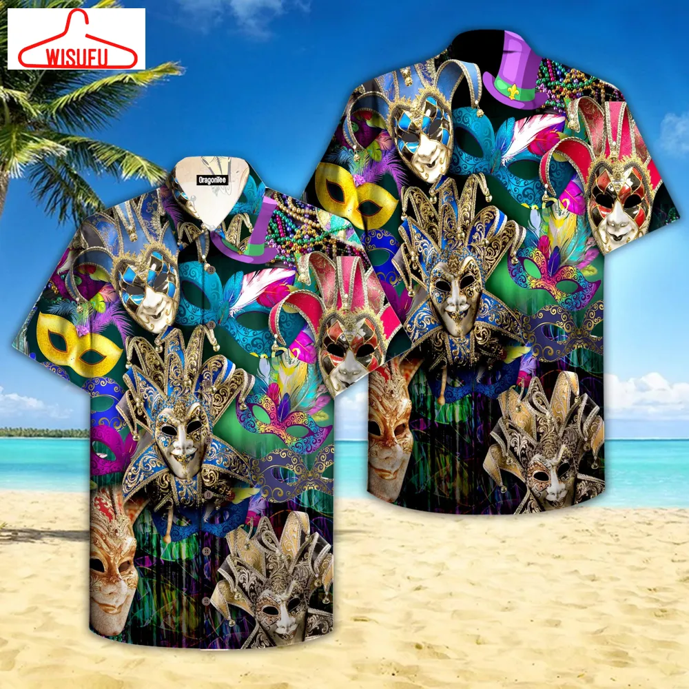 Venetian Mardi Gras Hawaiian Shirt