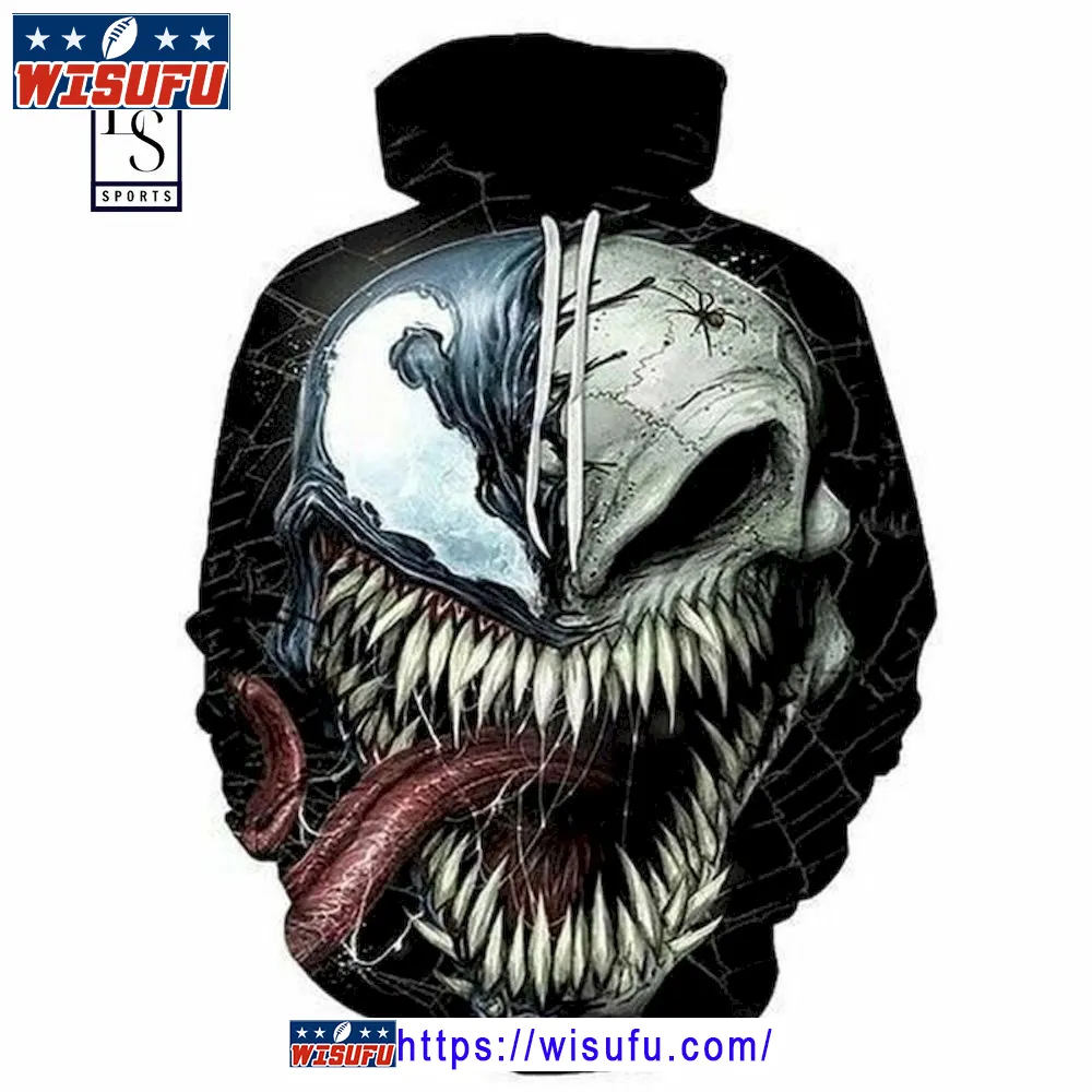 Venom 3d All Over Printed Hoodie