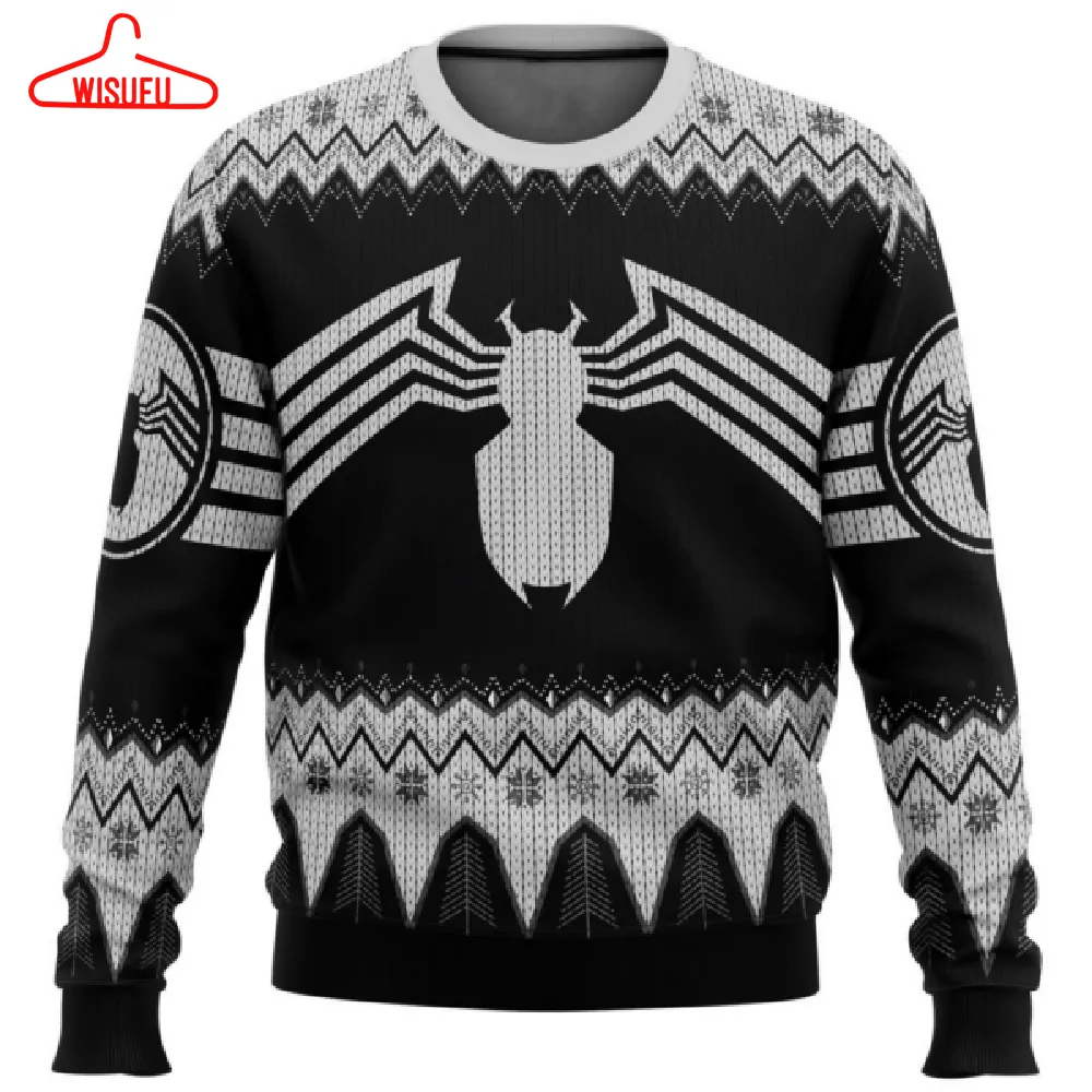 Venom Marvel Ugly Sweater Gifts, Venom Marvel Gift Fan Ugly Sweater