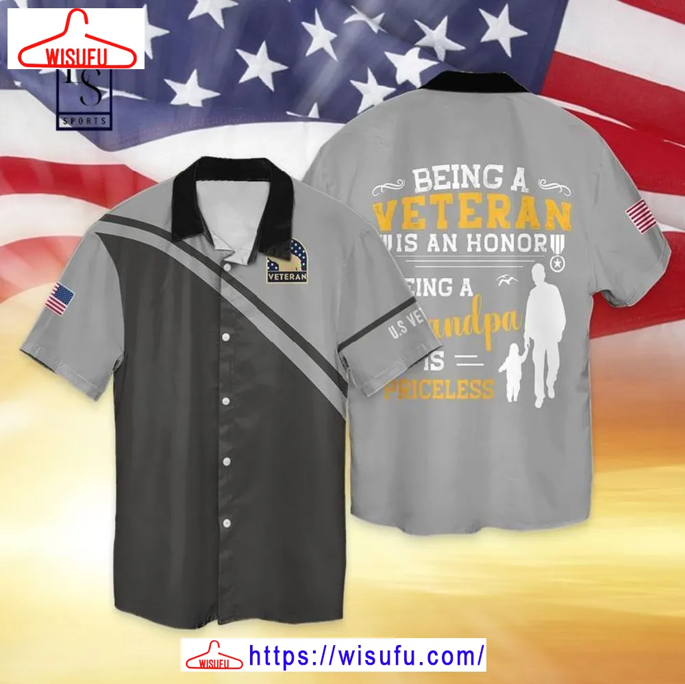 Veteran Grandpa Memorial Day Hawaiian Shirt, New Fashion Gifts