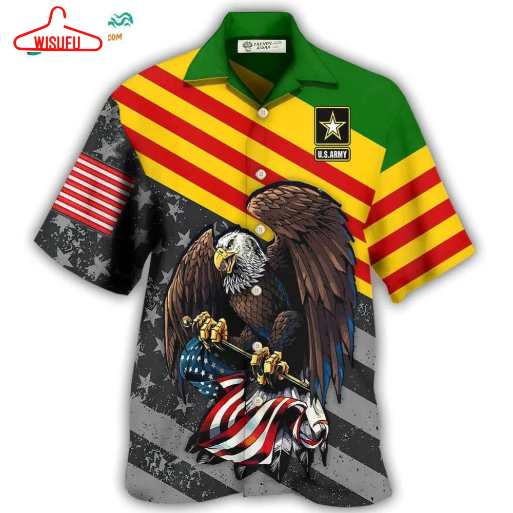 Veteran Vietnam Veteran Love Freedom Proud Hawaiian Shirt- Wisufu Aloha