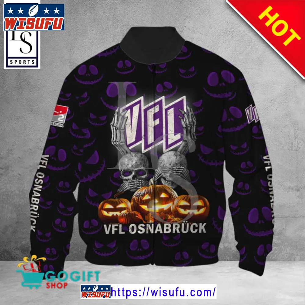 Vfl Osnabruck Bundesliga Halloween Pumpkin Bomber Jacket